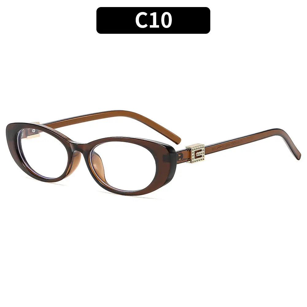New Fashion Women Sunglasses Cat-Eye Brown Glass - Image 10