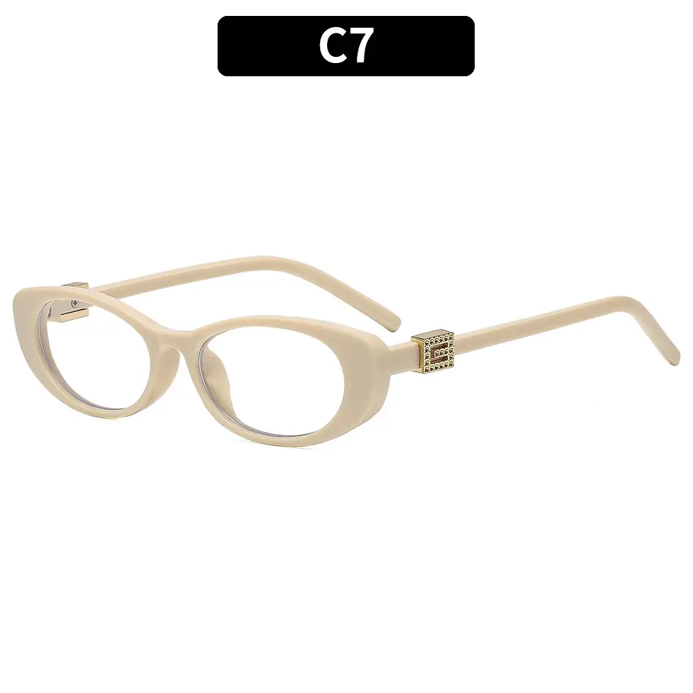 New Fashion Women Sunglasses Cat-Eye Brown Glass - Image 7