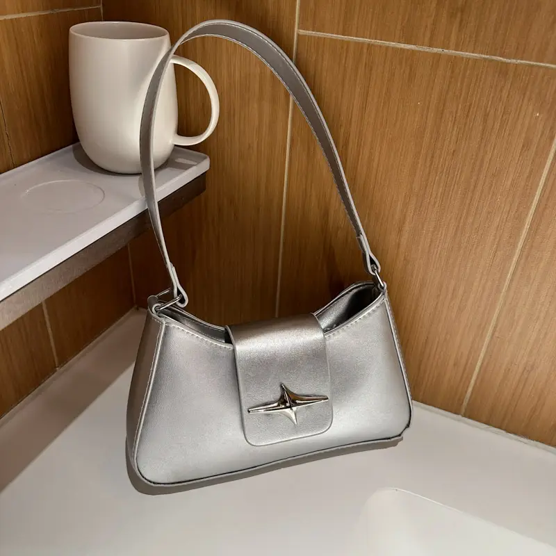 Women's Beige Star Logo Shoulder Bag 2025 - Image 7