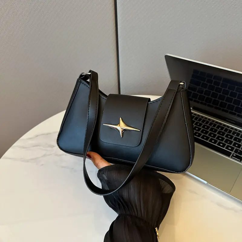 Women's Beige Star Logo Shoulder Bag 2025 - Image 8