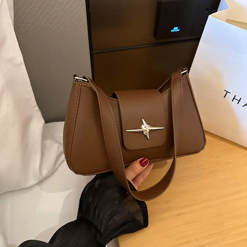 Women's Beige Star Logo Shoulder Bag 2025 - Image 9