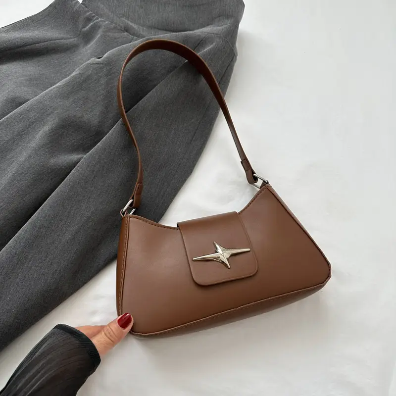 Women's Beige Star Logo Shoulder Bag 2025 - Image 2