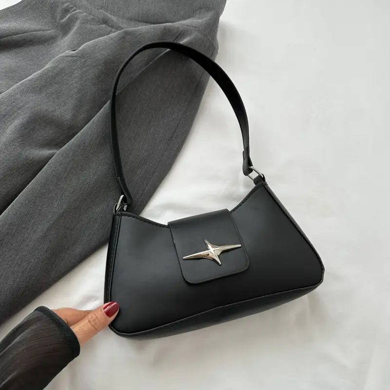 Women's Beige Star Logo Shoulder Bag 2025 - Image 5