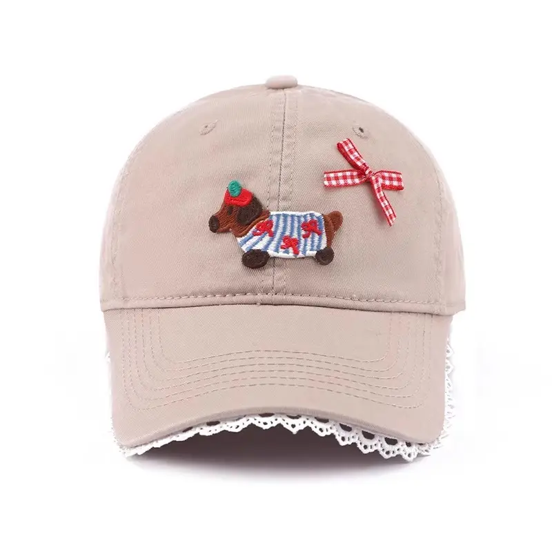 Women Cartoon Baseball Cap with Embroidery Sunshade — feature 11