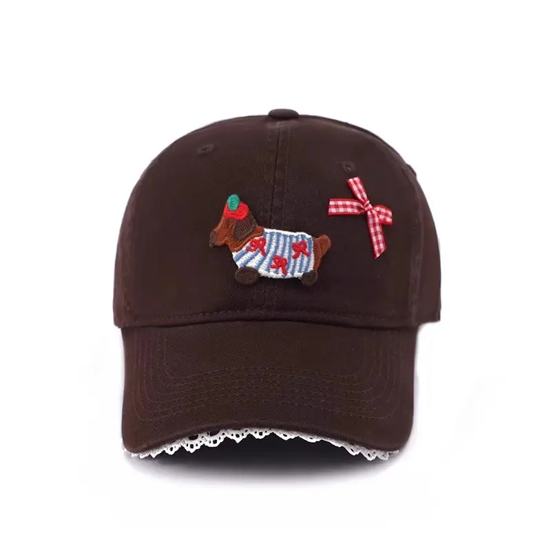 Women Cartoon Baseball Cap with Embroidery Sunshade — feature 14