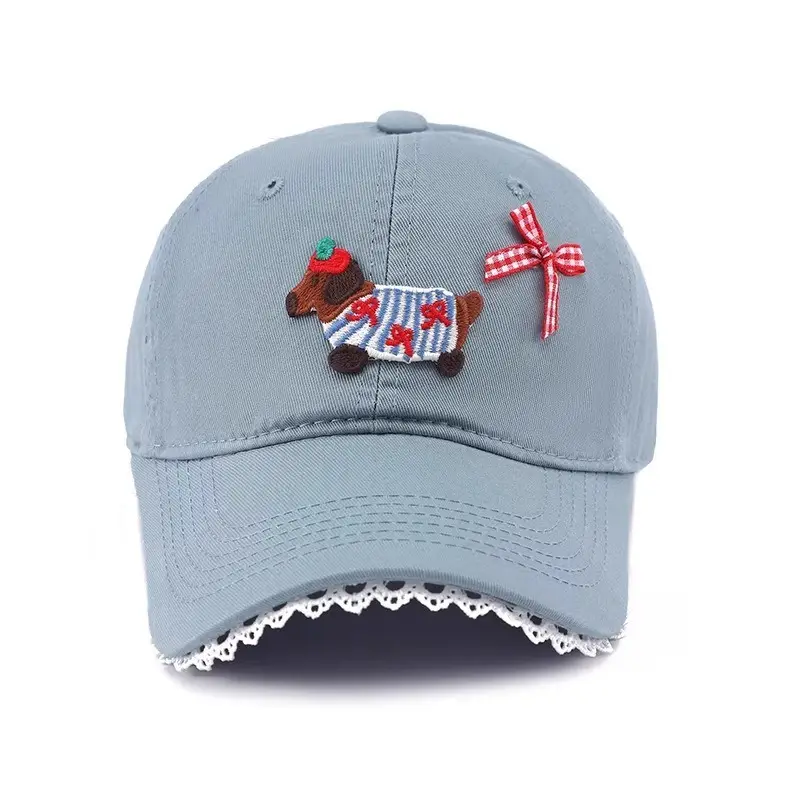 Women Cartoon Baseball Cap with Embroidery Sunshade — feature 17