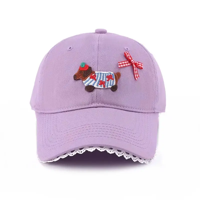 Women Cartoon Baseball Cap with Embroidery Sunshade — feature 19