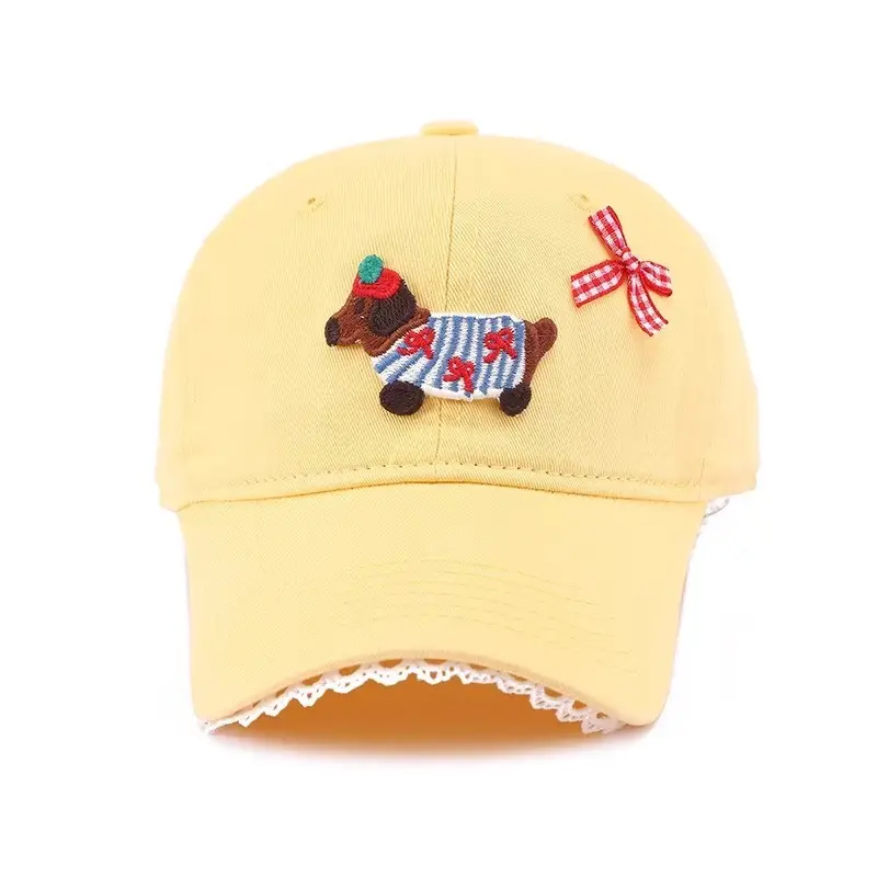 Women Cartoon Baseball Cap with Embroidery Sunshade - Image 10