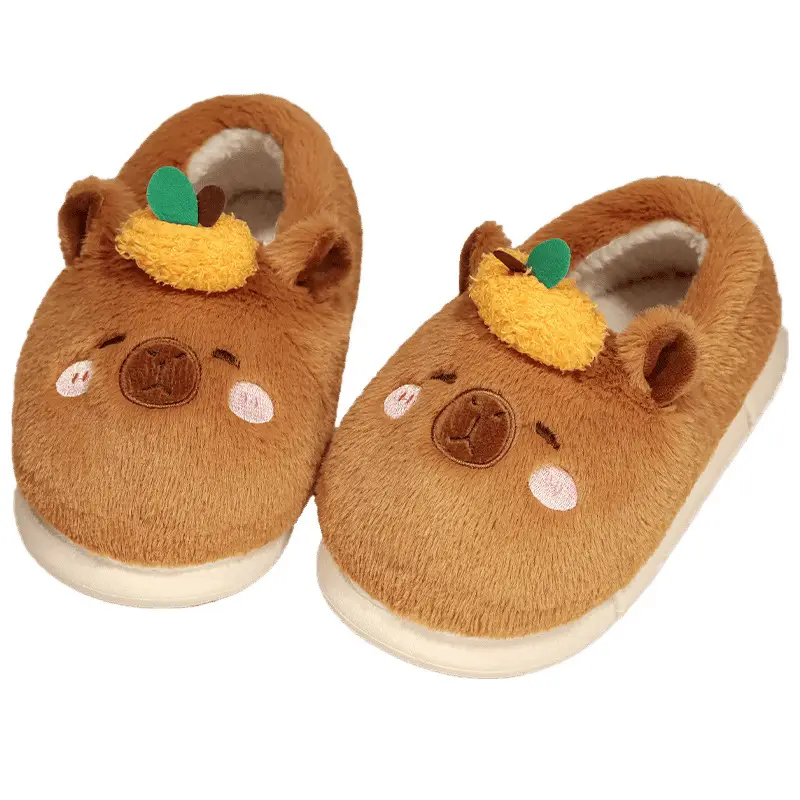 TikTok Winter Capybara Plush Slippers for Women - Image 6