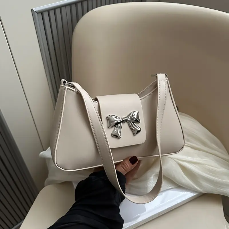 Trendy Korean Bow Shoulder Bag for Women - Image 7
