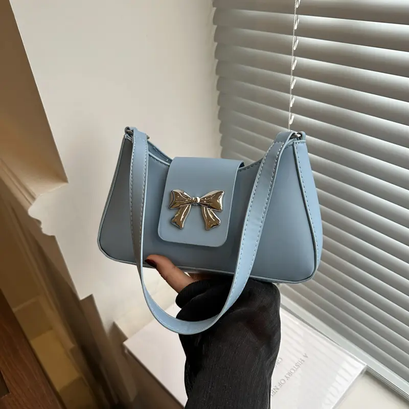 Trendy Korean Bow Shoulder Bag for Women - Image 8