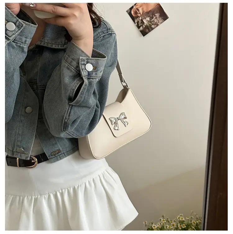 Trendy Korean Bow Shoulder Bag for Women — feature 18