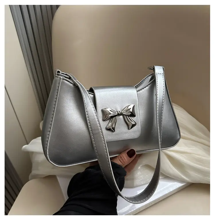 Trendy Korean Bow Shoulder Bag for Women — feature 21