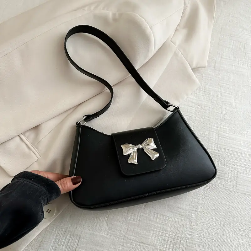 Trendy Korean Bow Shoulder Bag for Women - Image 2