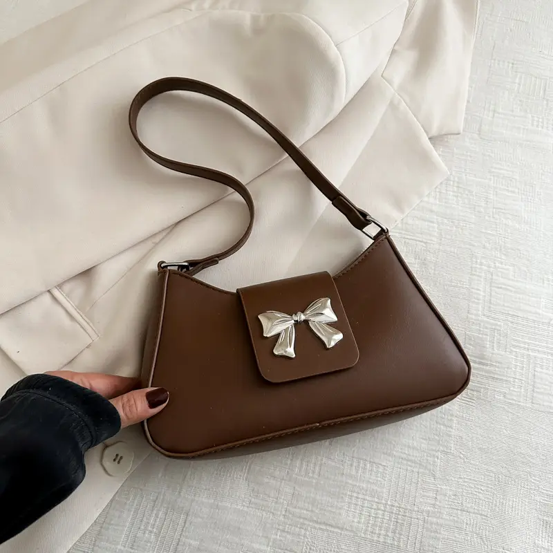 Trendy Korean Bow Shoulder Bag for Women - Image 3