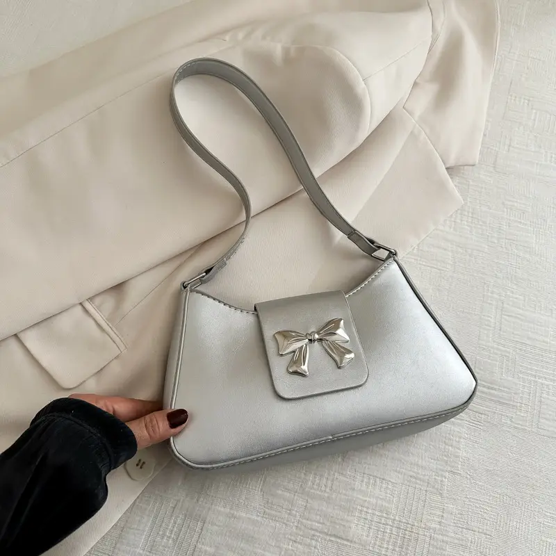 Trendy Korean Bow Shoulder Bag for Women - Image 4
