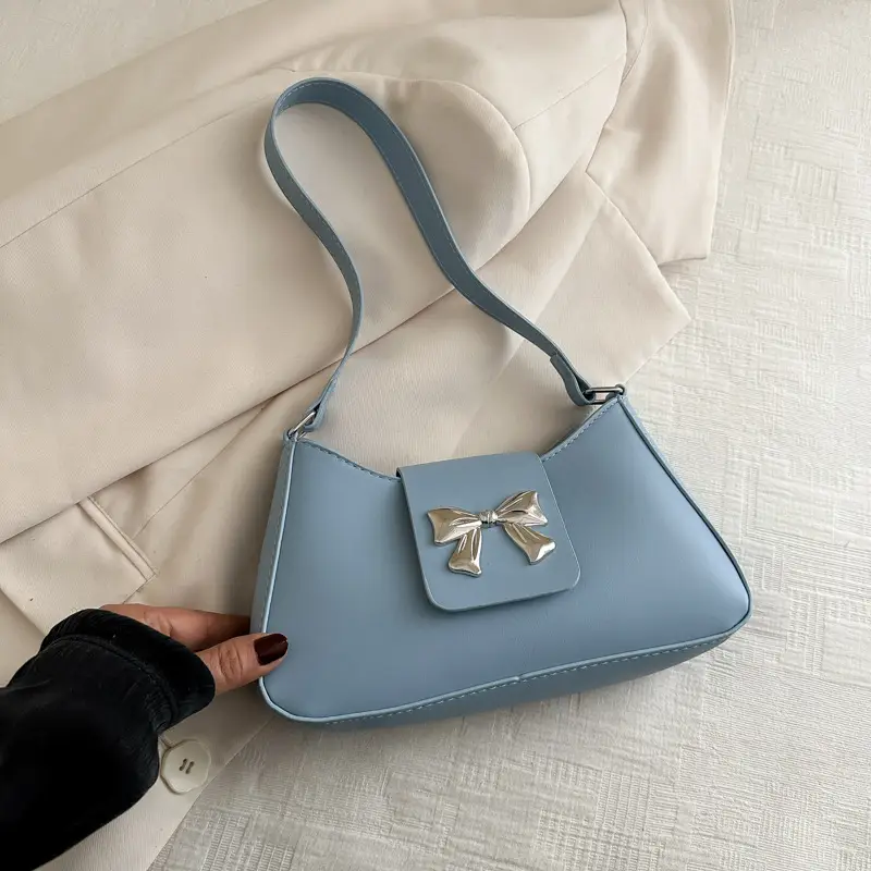 Trendy Korean Bow Shoulder Bag for Women - Image 5