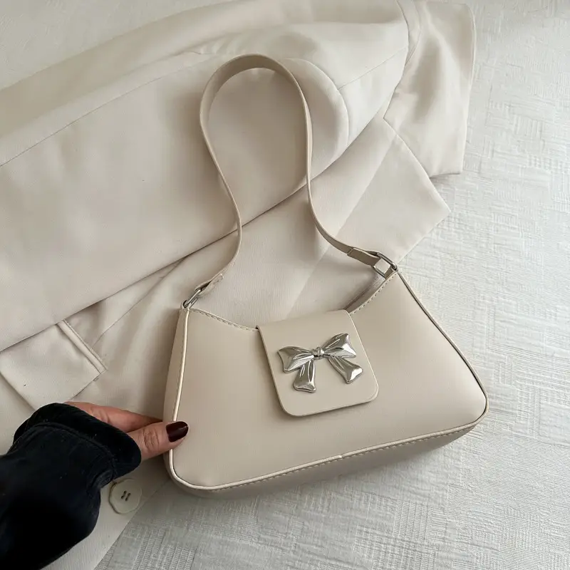 Trendy Korean Bow Shoulder Bag for Women - Image 6