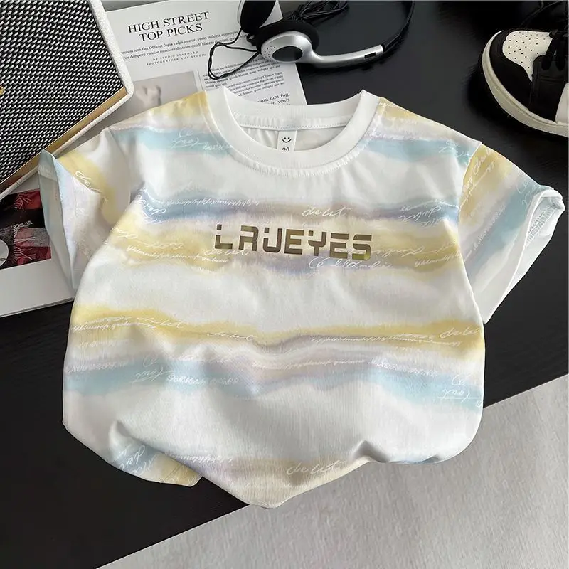 Boys 2Pc Printed T-Shirt Shorts Set Summer 2025 — feature 8