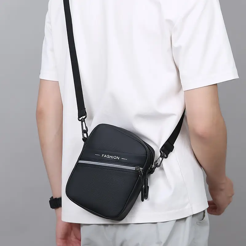Men's Green Crossbody Phone Bag with 4 Colors