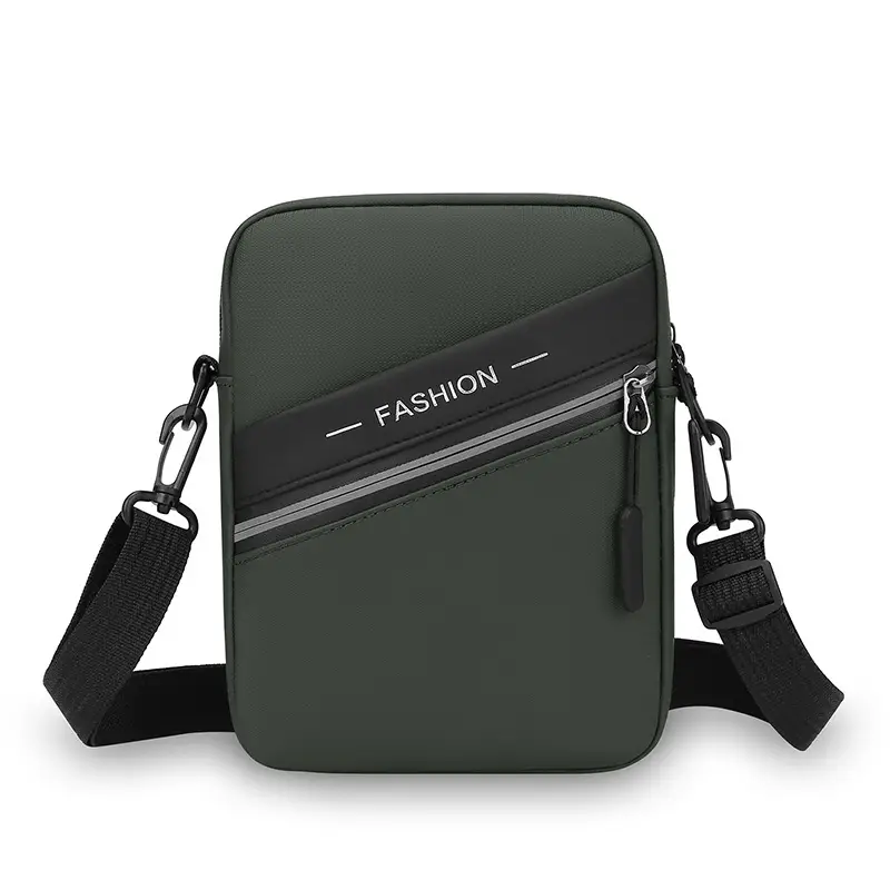 Men's Green Crossbody Phone Bag with 4 Colors