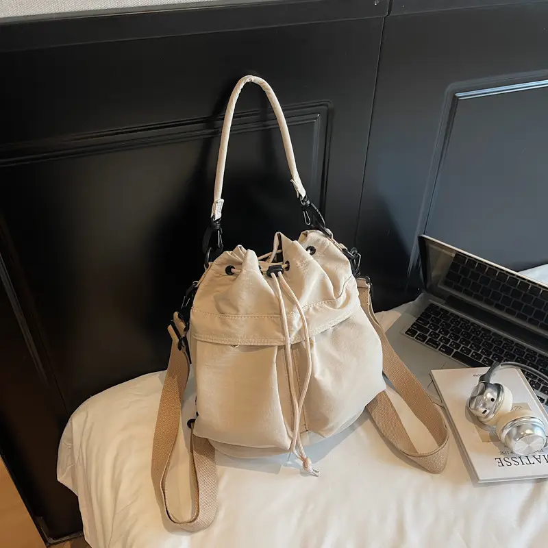 2025 New Summer Beige Bucket Bag Women's Korean Style — feature 32