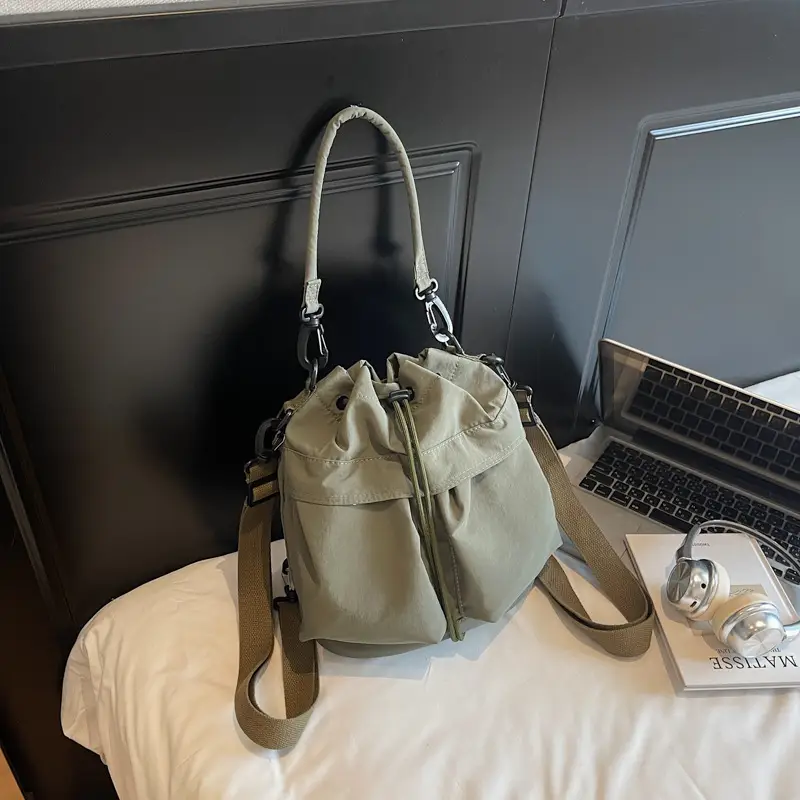 2025 New Summer Beige Bucket Bag Women's Korean Style — feature 35