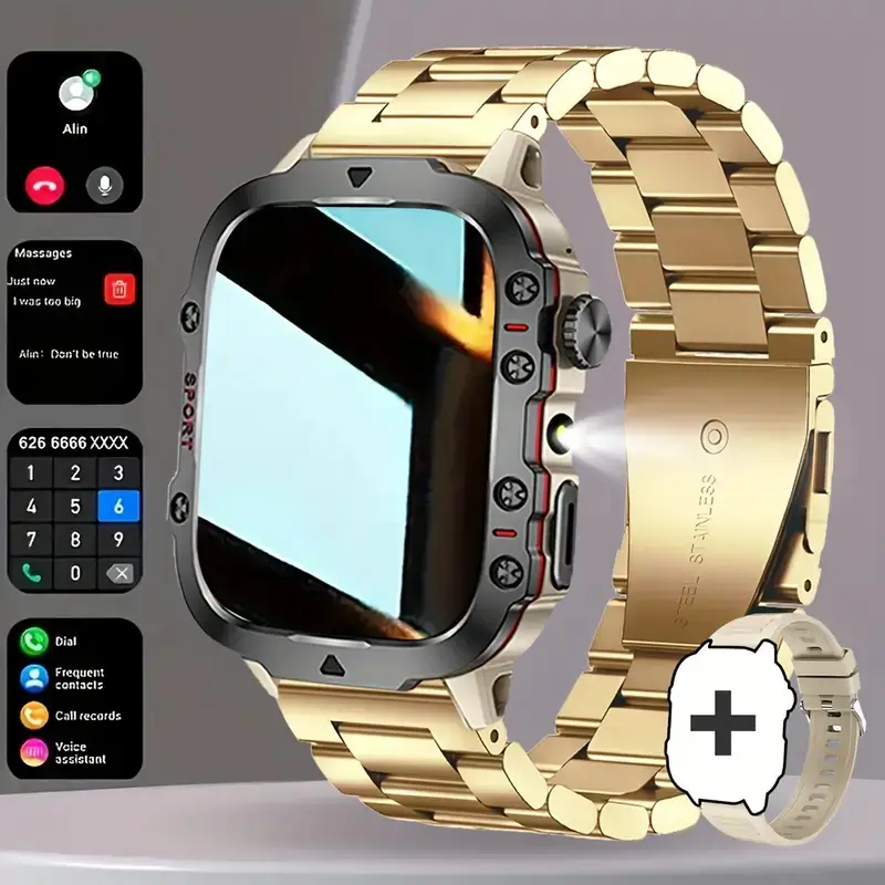 Pink Smart Watch with Wireless Call & Heart Rate Tracker - Image 12