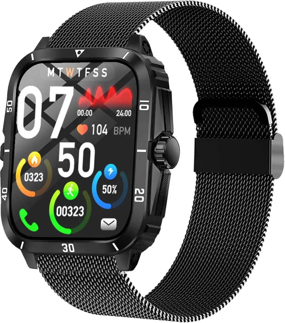 Pink Smart Watch with Wireless Call & Heart Rate Tracker - Image 15