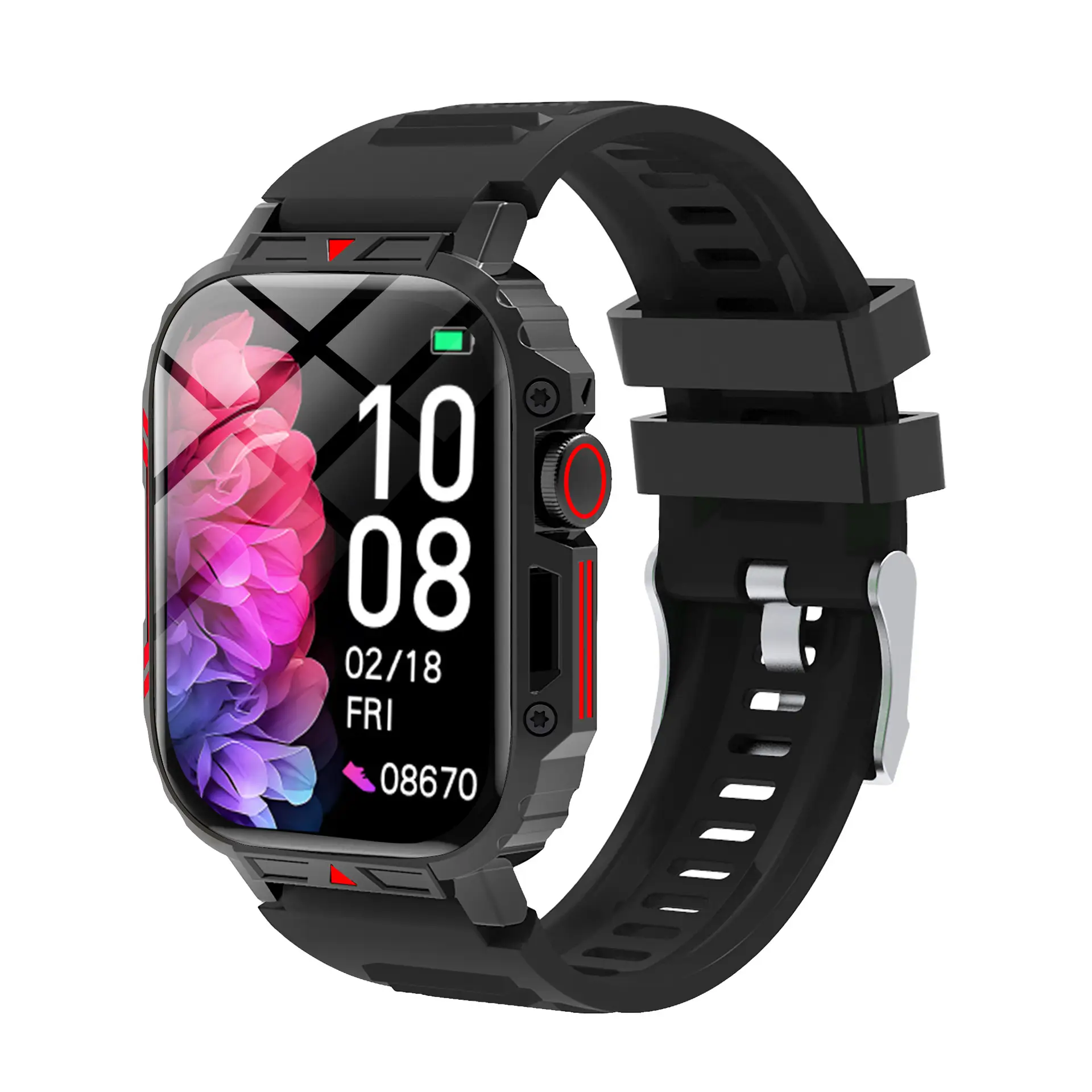 Pink Smart Watch with Wireless Call & Heart Rate Tracker - Image 17