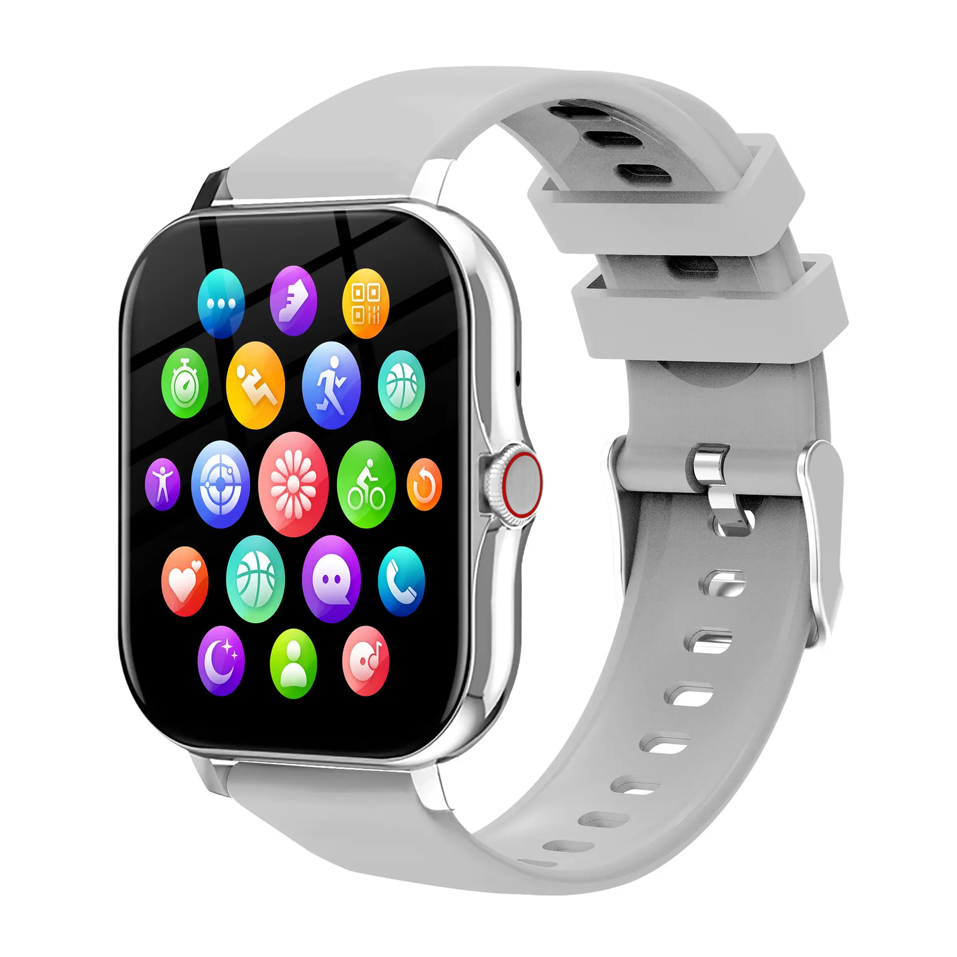 Pink Smart Watch with Wireless Call & Heart Rate Tracker - Image 2