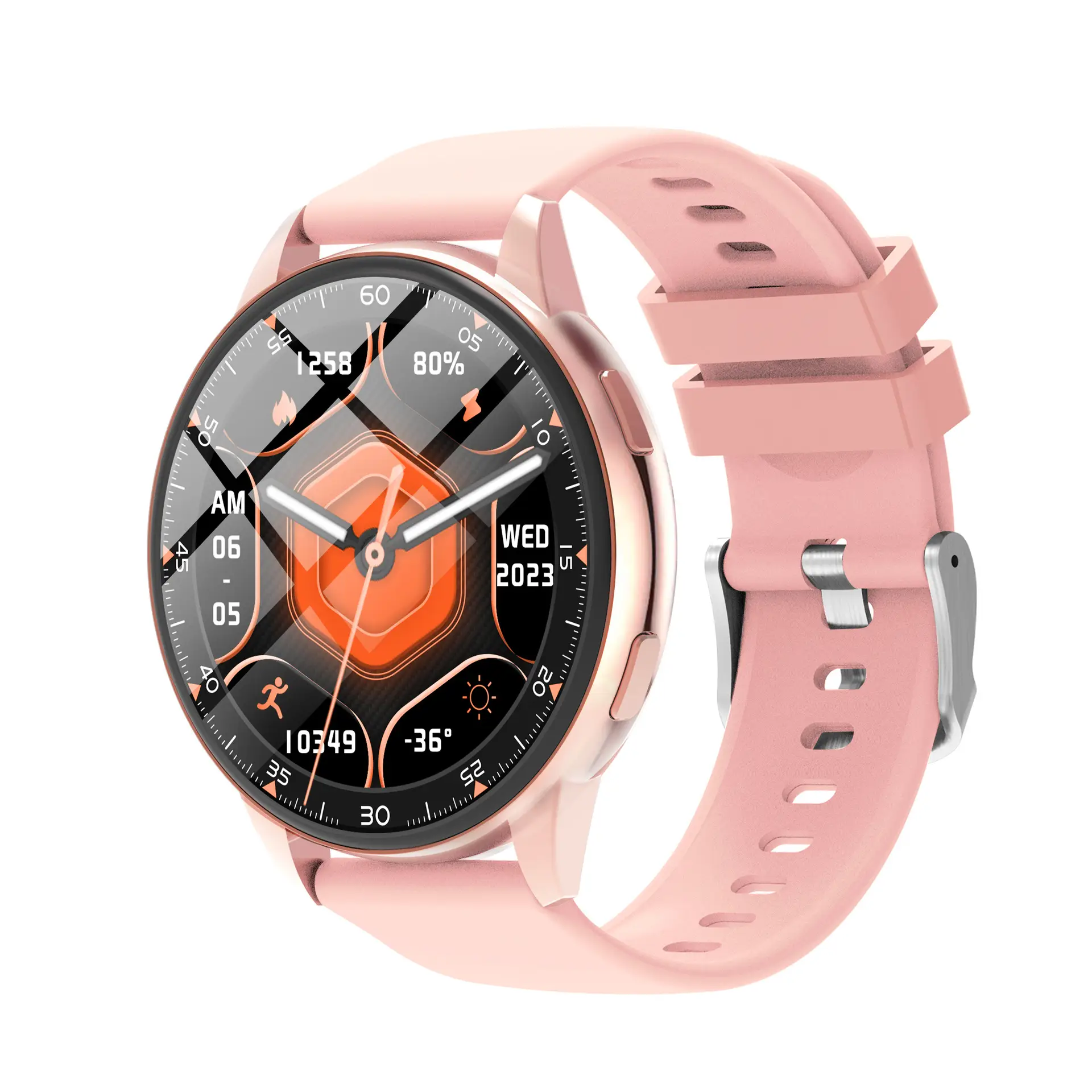 Pink Smart Watch with Wireless Call & Heart Rate Tracker - Image 28