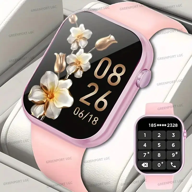 Pink Smart Watch with Wireless Call & Heart Rate Tracker - Image 33