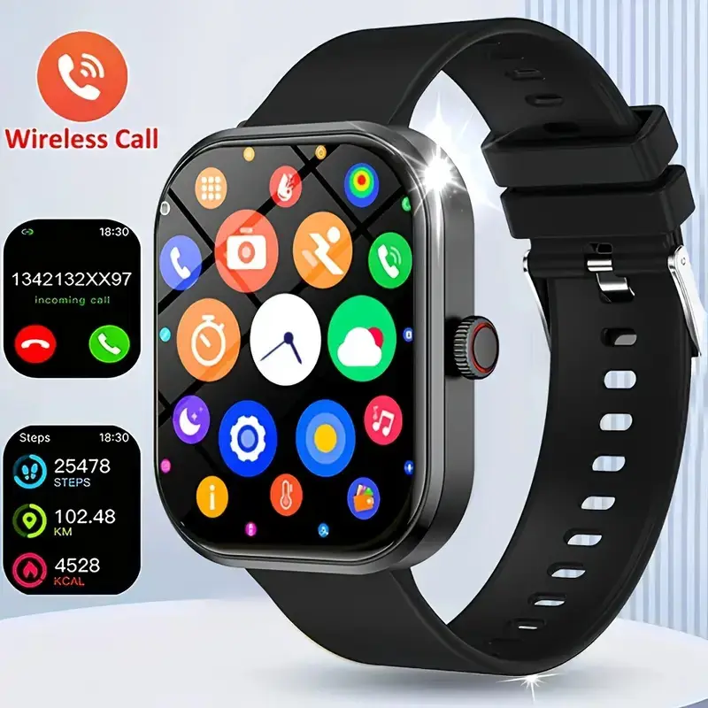 Pink Smart Watch with Wireless Call & Heart Rate Tracker - Image 35