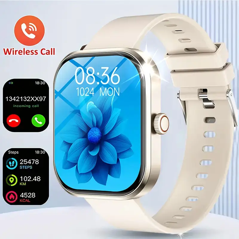 Pink Smart Watch with Wireless Call & Heart Rate Tracker - Image 37