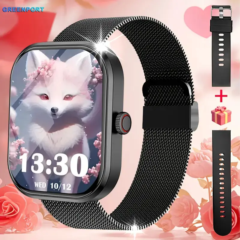 Pink Smart Watch with Wireless Call & Heart Rate Tracker - Image 38