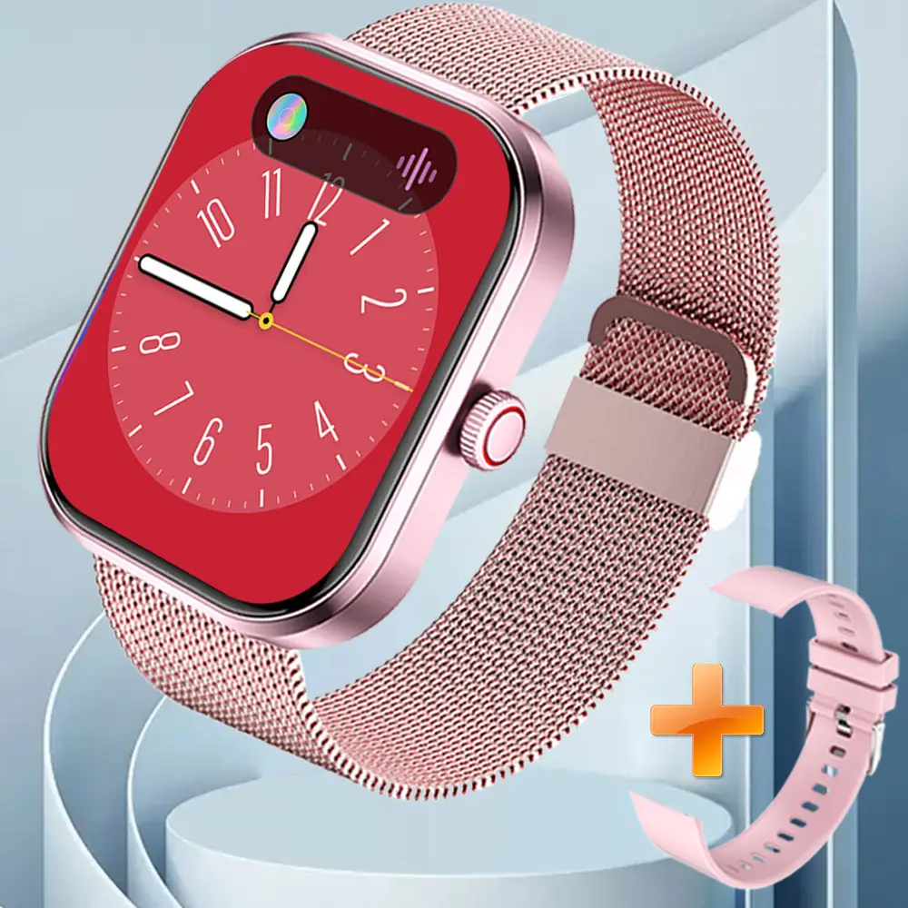 Pink Smart Watch with Wireless Call & Heart Rate Tracker - Image 39