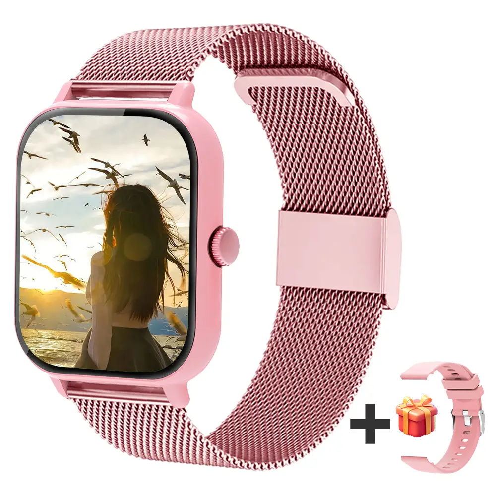 Pink Smart Watch with Wireless Call & Heart Rate Tracker - Image 45