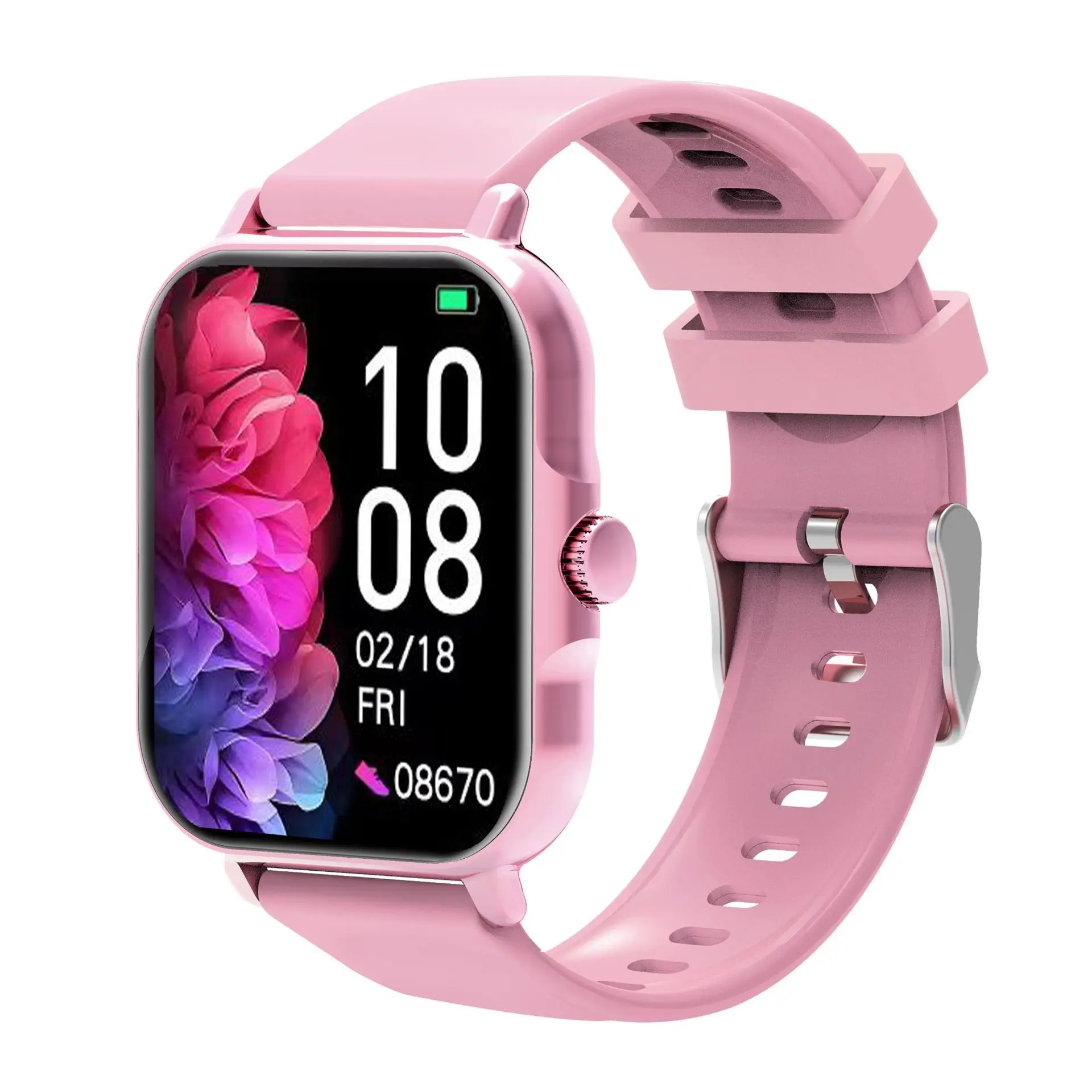 Pink Smart Watch with Wireless Call & Heart Rate Tracker - Image 50
