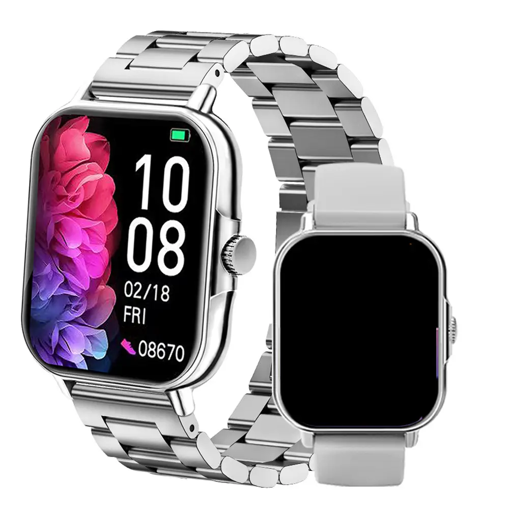 Pink Smart Watch with Wireless Call & Heart Rate Tracker - Image 52