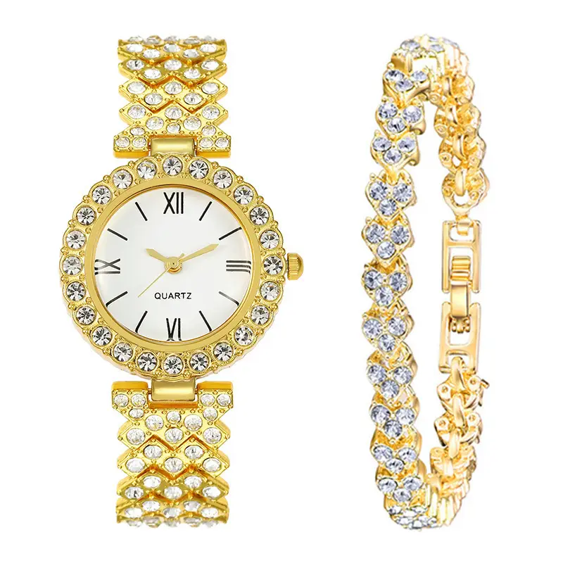 Women's Set Wholesale Watch, Simple Versatile Women's Watch with Diamonds, DIY Korean Style Fresh Women's Watch