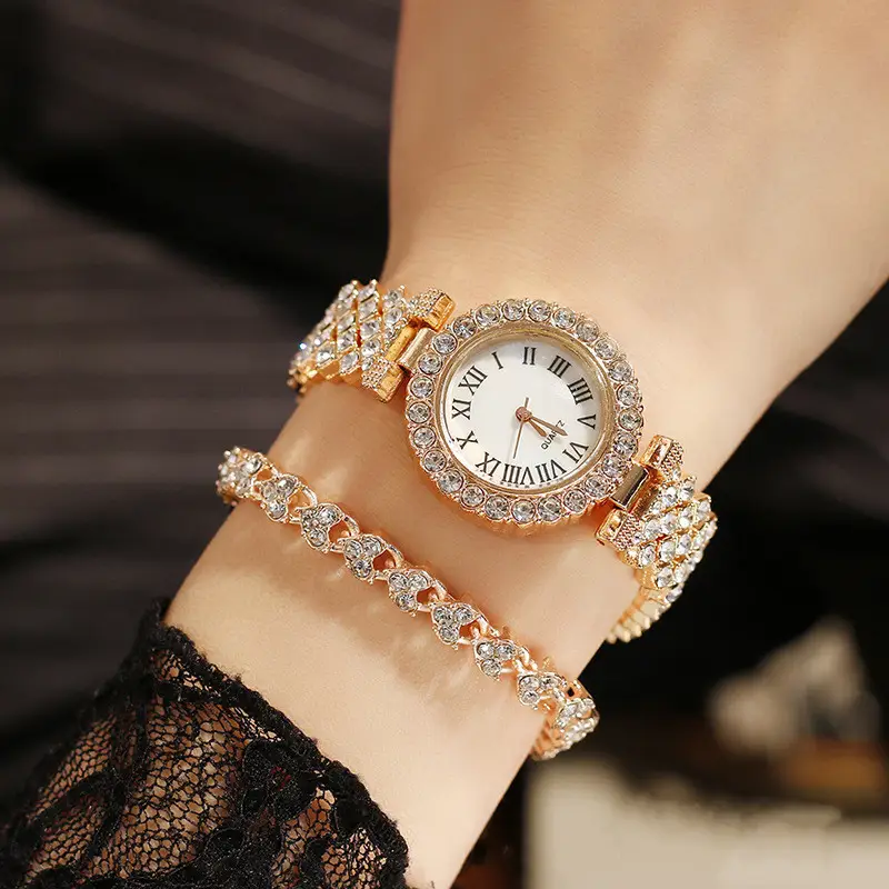 Women's Set Wholesale Watch, Simple Versatile Women's Watch with Diamonds, DIY Korean Style Fresh Women's Watch — feature 3