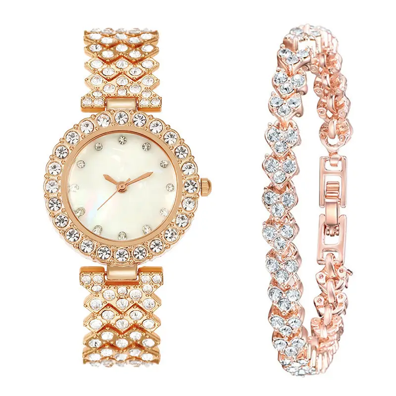Women's Set Wholesale Watch, Simple Versatile Women's Watch with Diamonds, DIY Korean Style Fresh Women's Watch