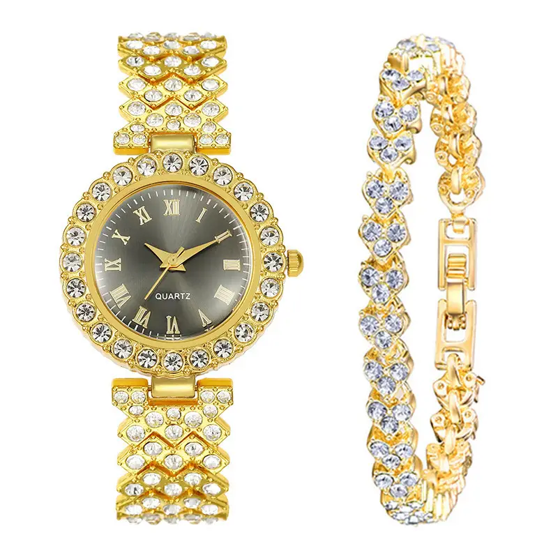 Women's Set Wholesale Watch, Simple Versatile Women's Watch with Diamonds, DIY Korean Style Fresh Women's Watch