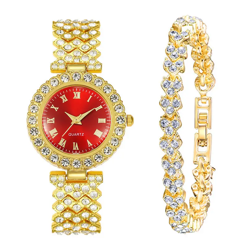 Women's Set Wholesale Watch, Simple Versatile Women's Watch with Diamonds, DIY Korean Style Fresh Women's Watch