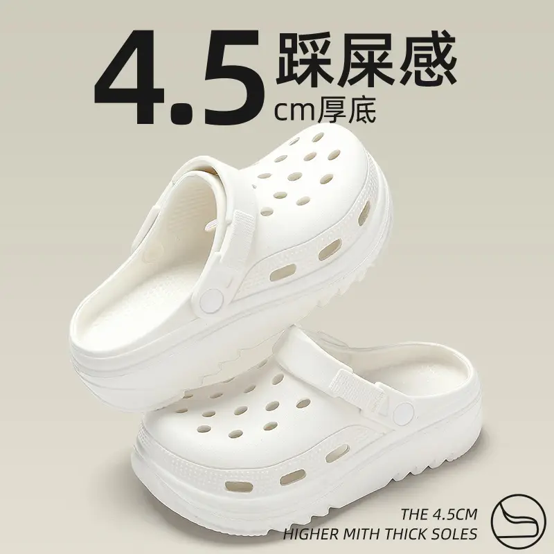 Summer Beach Shoes, Outer Wear, Toe-Toe Slippers, Women's Thick-Soled Home Sandals, Summer Outdoor Clogs, Women's Wholesale - Image 16