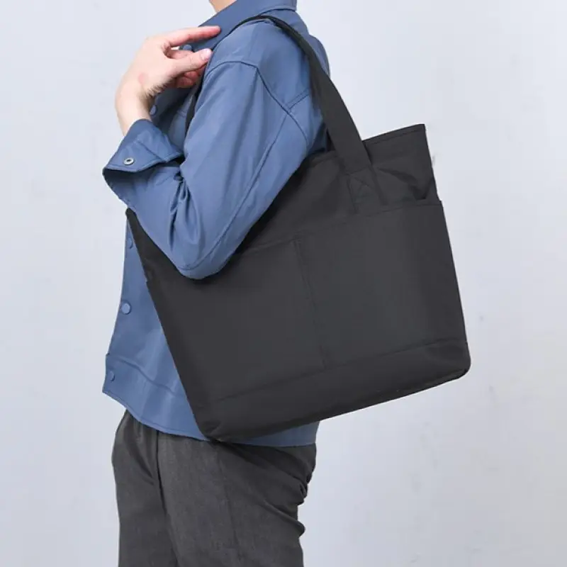 Nylon Briefcase Unisex Large Capacity Lightweight Handbag - Image 6