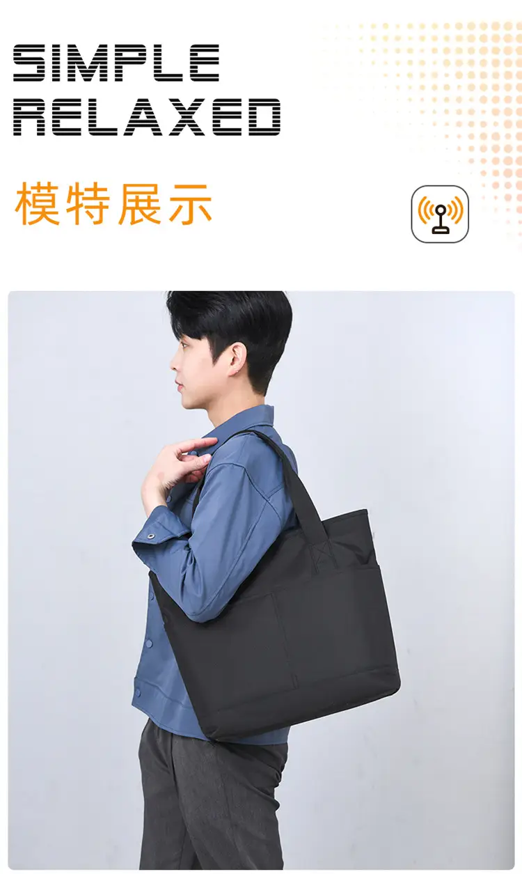 Nylon Briefcase Unisex Large Capacity Lightweight Handbag — feature 18