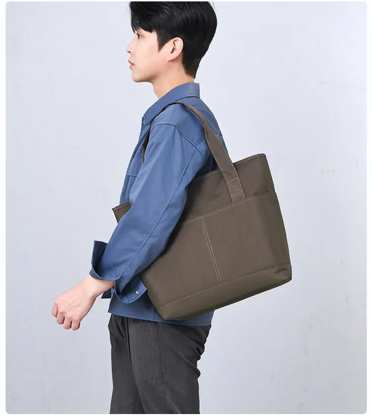 Nylon Briefcase Unisex Large Capacity Lightweight Handbag — feature 21