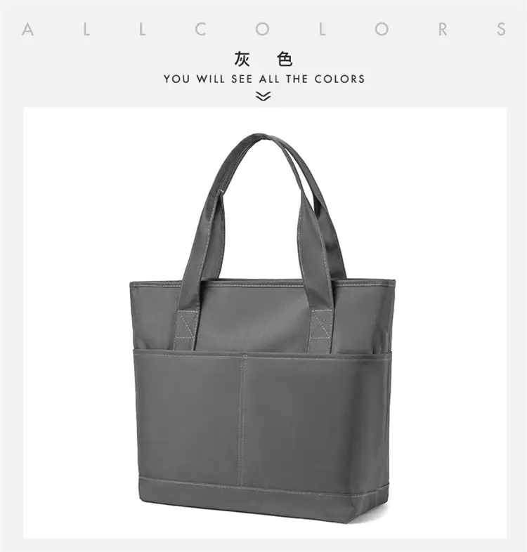 Nylon Briefcase Unisex Large Capacity Lightweight Handbag — feature 27